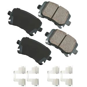 Akebono - Akebono Euro Ceramic Rear Brake Pads for MK5 (260mm) 